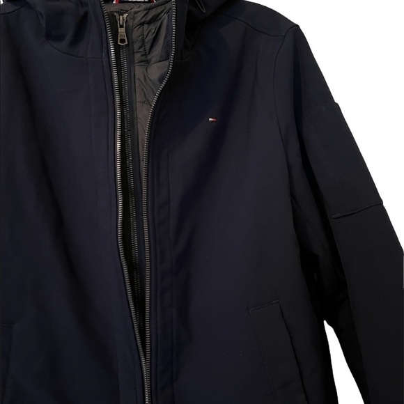 Men’s Tommy Hilfiger Hooded Jacket Size Small Blue - Picture 3 of 7